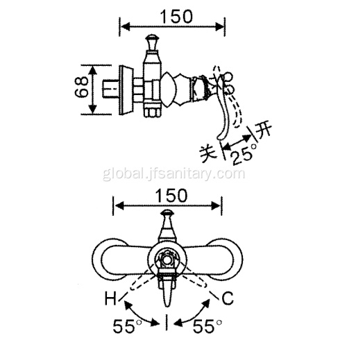  Bath Shower Mixer Exposed Brass Shower Mixer Valve Rose Gold Polished Manufactory